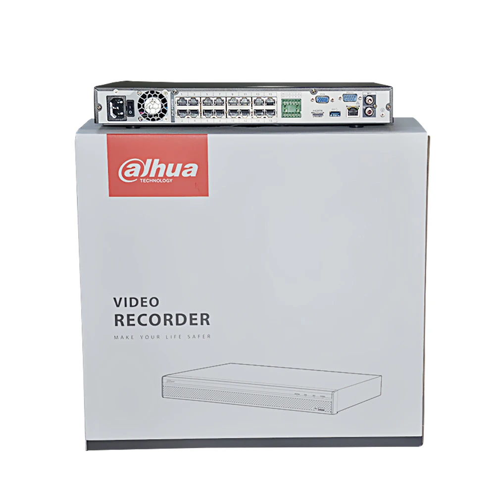 Dahua NVR 8CH NVR4208-8P-4KS3 16CH NVR4216-16P-4KS3 32CH NVR4232-16P-4KS3 8PoE 16PoE 1U 2HDDs Network Video Recorder SMD Plus 2