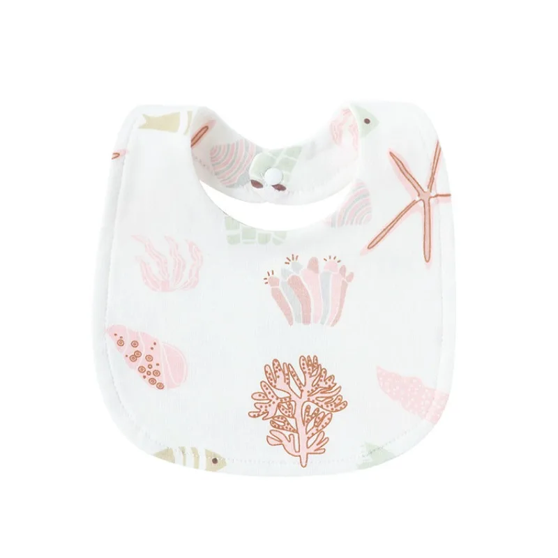 4Pc/Set Baby Bibs Burp Clothes Cartoon Newborn Saliva Towels for Girls Boys Cotton Kid Apron Infant Accessories Toddler Bibs Set