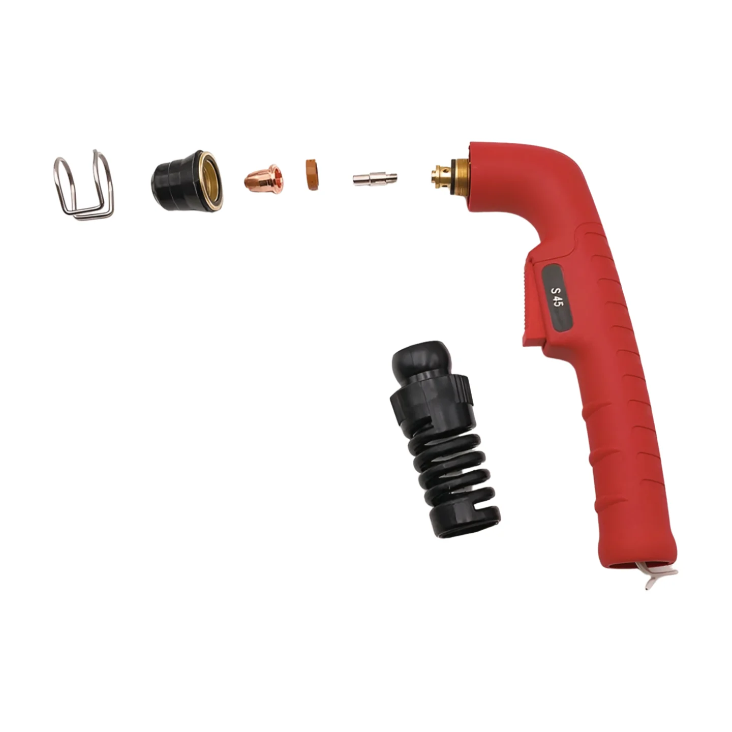 Plasma Torch Cutter Accessories 5 Tip 5 Electrode 0.6 0.8 0.9mm S45 CUT55 PT40 IPT-40 PT 40 HC4000 Burner fit Telwin Plasma 34 plasma cutter electrodes nozzles