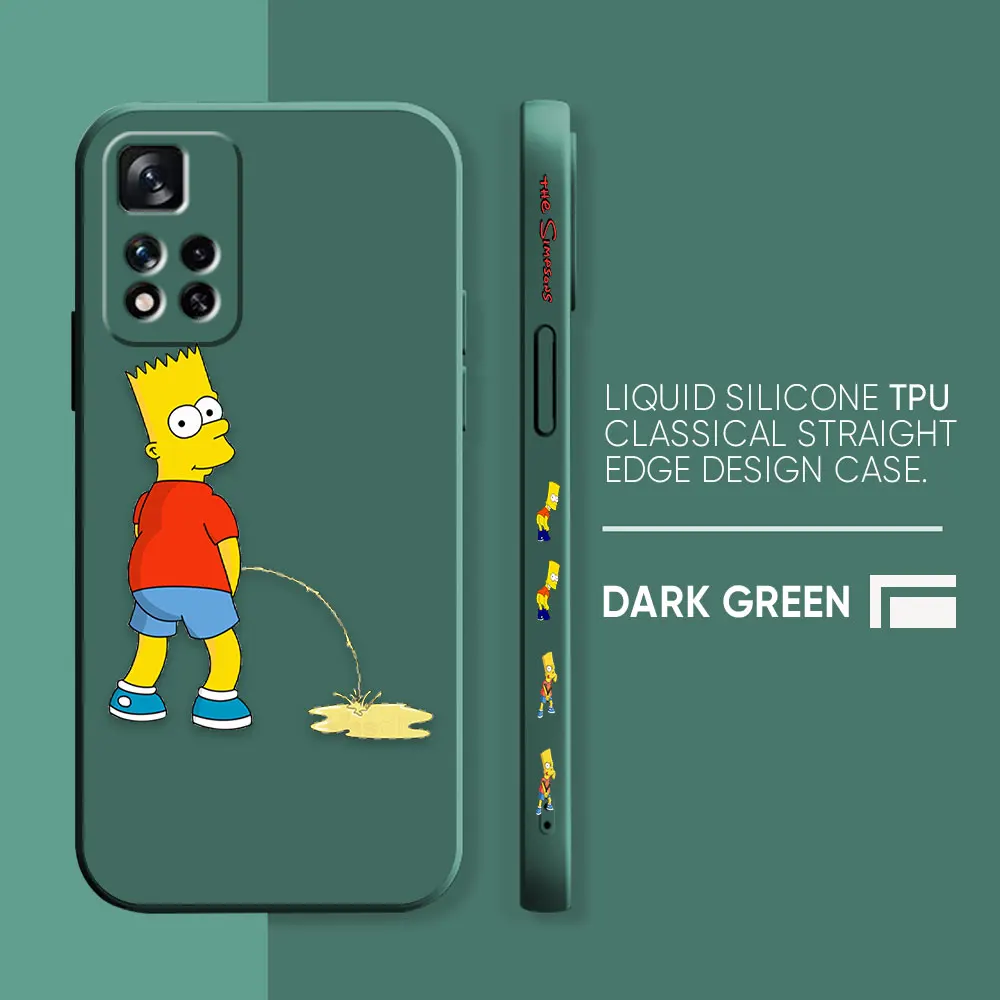 thumbnail image 1 of Case For Redmi Note 12 11 11T 11R 11E 10 9 8 7 7S PRO PLUS 4G 5G Simple Liquid silicone Case Funny The S-Simpsons, 1 of 5