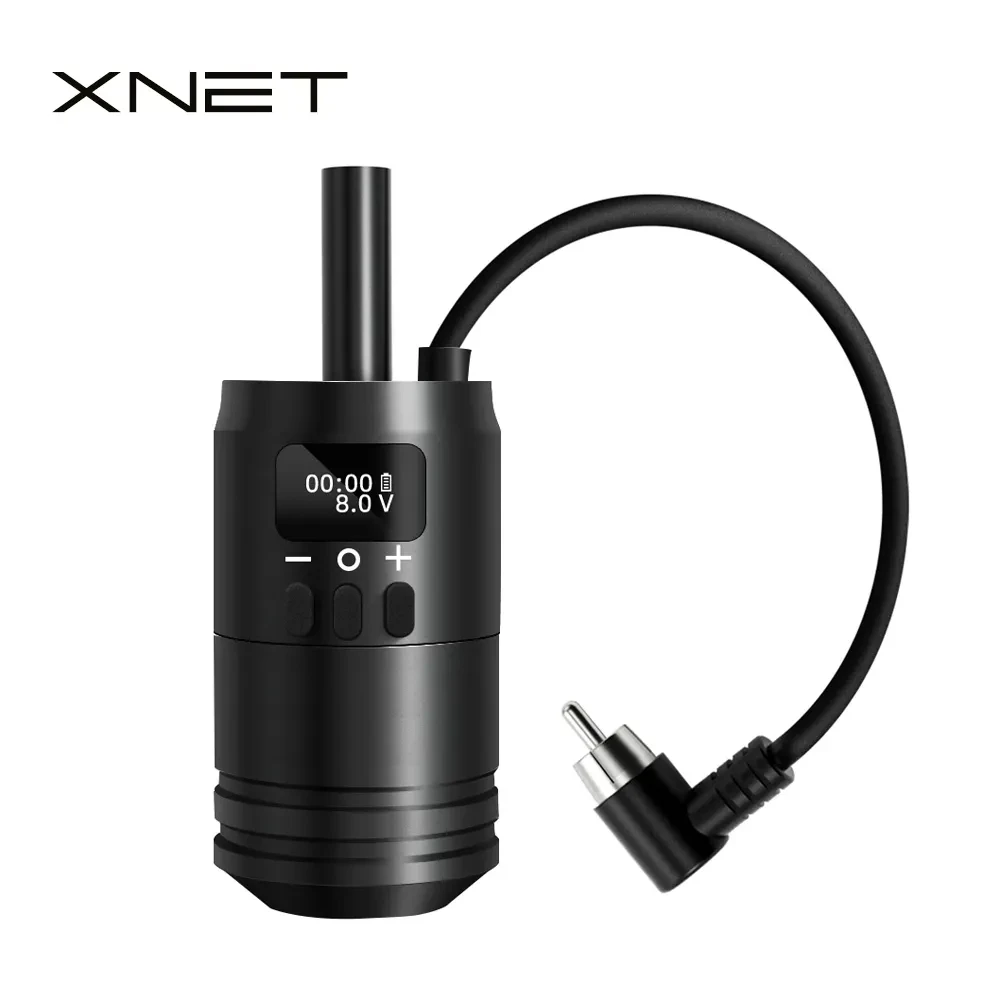 XNET Wireless Tattoo Battery Grip Power 1600mAh RCA Interface Portable 34mm Size For Rotary Cartridge Tattoo Machine Gun
