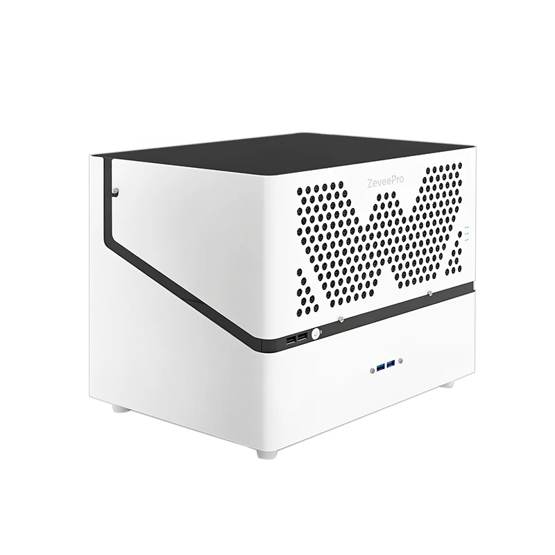 6베이 NAS 케이스 키트(SFX 파워 서플라이 포함) MATX ITX 서버 섀시 핫스왑 백플레인 스토리지 케이스