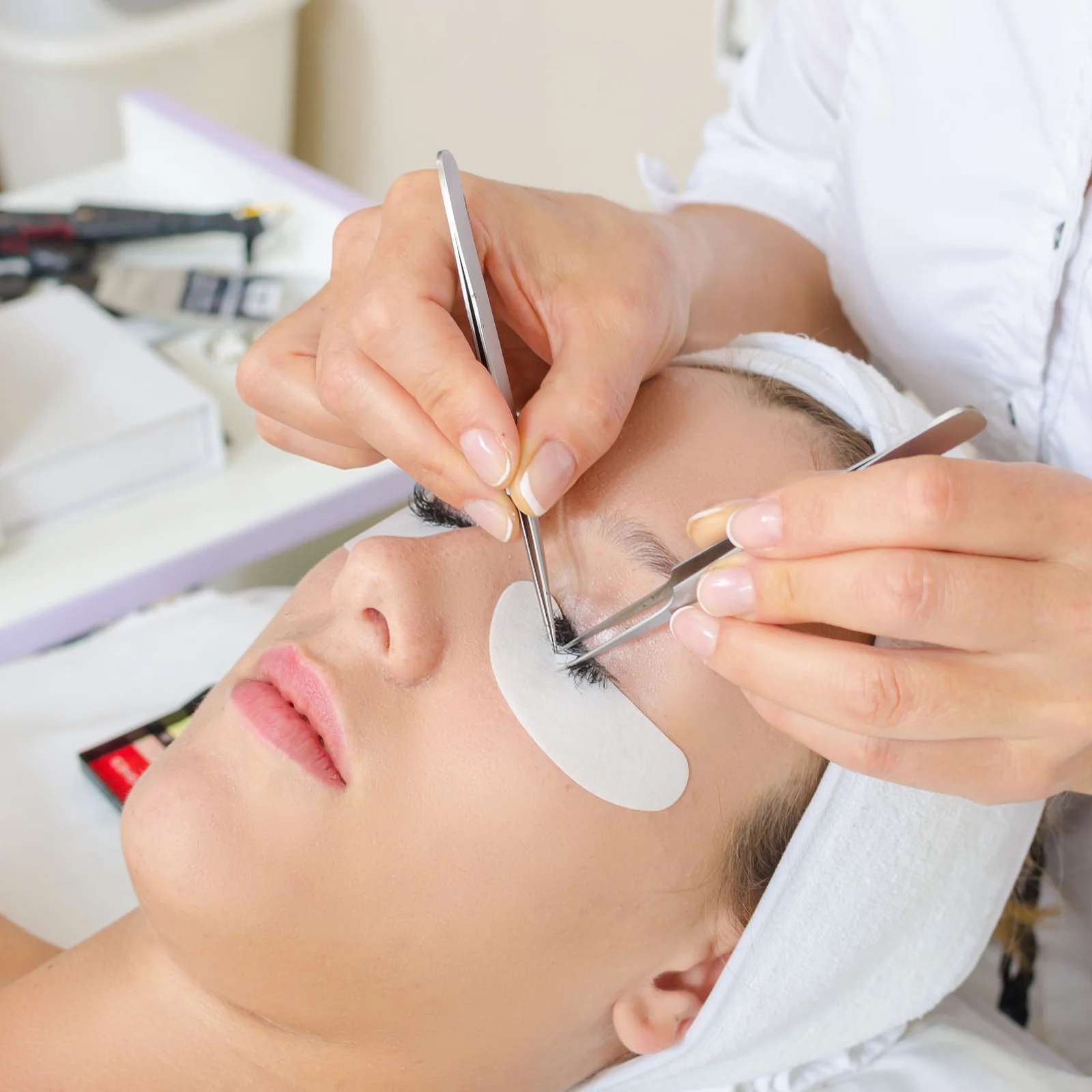 

5 Rolls Adhesive Eyelash Tape Eyelash Extension Tape Adhesive Under Eye Tape Breathable Pe Lash Tape Lash Pads Lash Extension