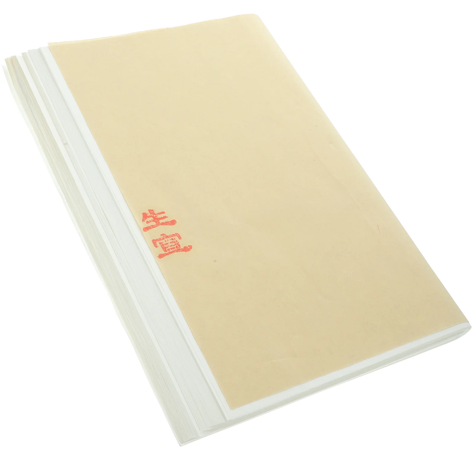 

100 Sheets Raw Rice Cardboard Painting Paper Writing DIY for Decoupage Reliable Drawing Brush Calligraphy