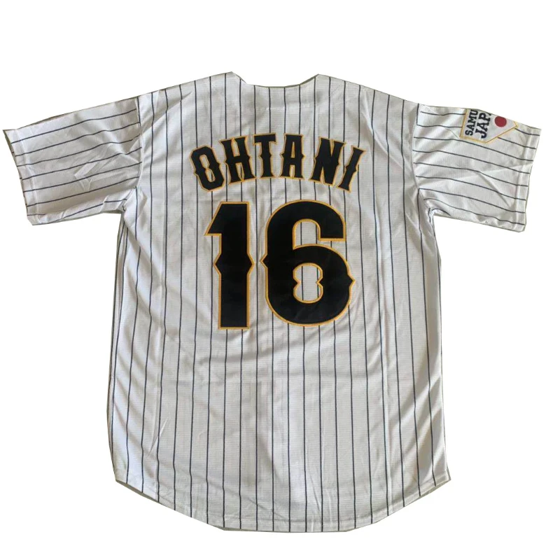 Hokkaido 16 Ohtani Jerseys Sewing Embroidery Sports Outdoor Baseball Jersey Japan