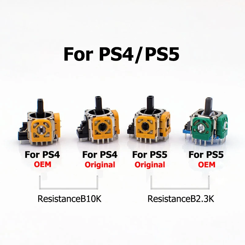 2Pc Oem 3D Potenziometro Joy Stick Modulo Joystick Ad Asse Analogico Per Ps4 Gamepad Per Ps5 Slim Pro Contoller