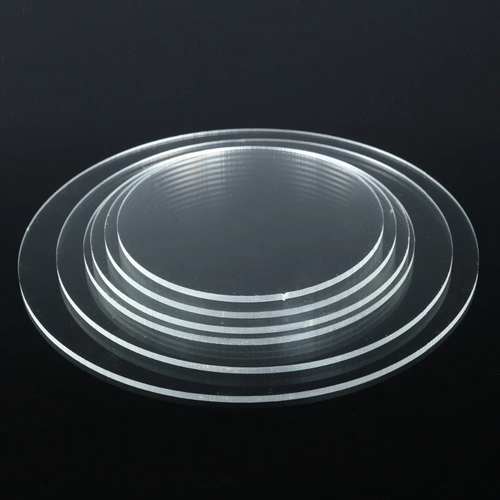 Acrylic Circle Discs for Picture Frames DIY Craft CD Racks 2.7mm plastic acrylic board