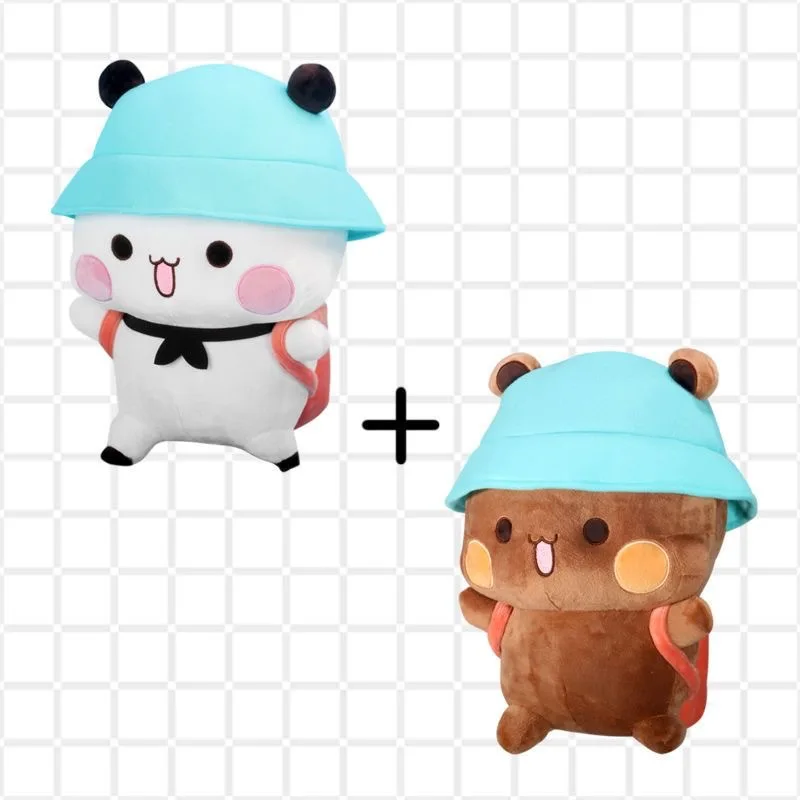 

In Stock Bubu And Dudu Panda Plush Cute Cartoon Panda Bear Doll Kawaii Stuffed Soft Pillow Toy Children's Day Gifts For Kids