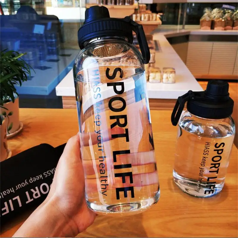 Creative Water Bottle Glass Drink Bottles For Camping Hiking Climbing Sport Bottle Portable Drinkware Eco-friendly
