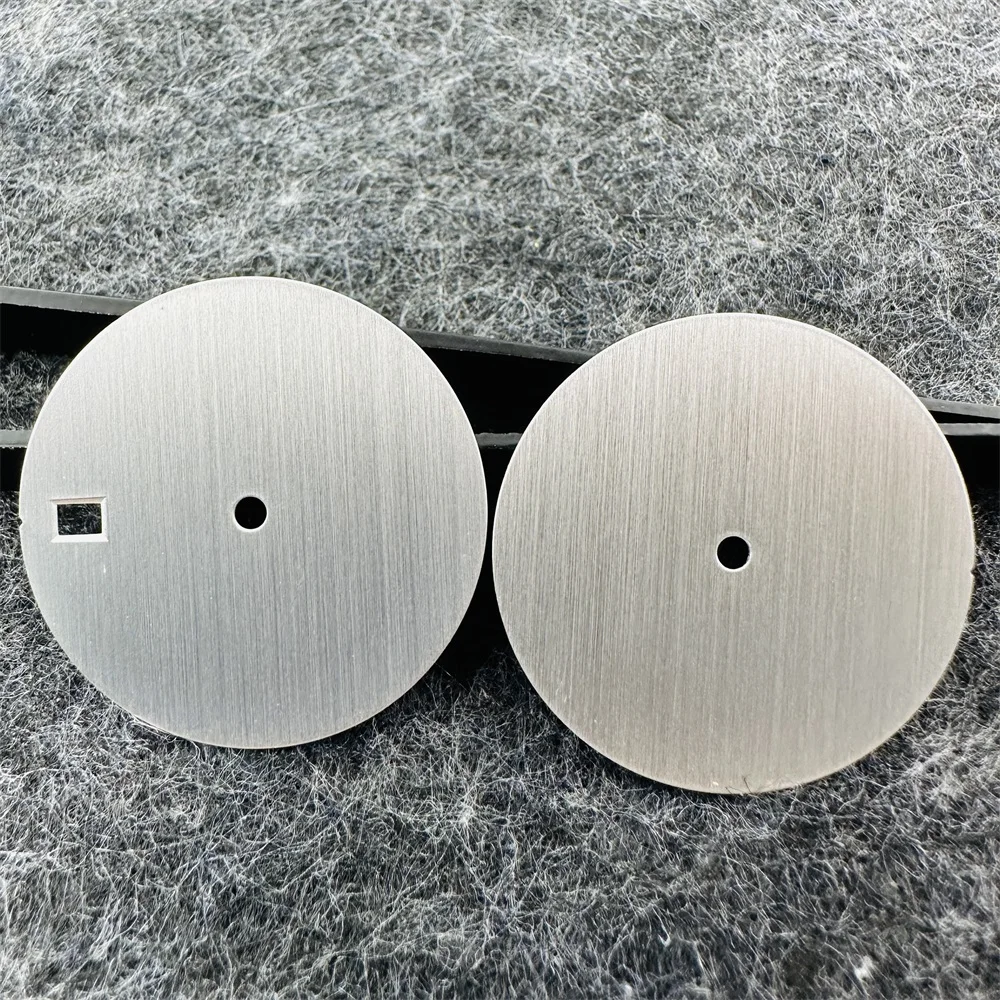 Watch Dial Accessories Vertical Texture 28.5mm Watch Dial Blank Watch Faces For NH35/ NH36/ NH34 Movement DIY None/ Single/ Double Calendar