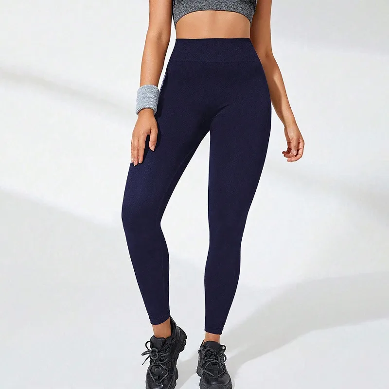 Women's Seamless Yoga Leggings High-Waisted Butt-Lifting Workout Leggings for Running Gym & Training Activewear Slim Tights 4
