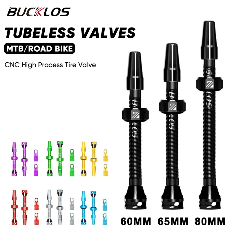 Bicycle Tubeless Valve,Bicycle Valve,Bicycle Air Valve Bike Tubeless Valves MTB 60MM 65MM 80MM Mountain Road Bike Presta Valve CNC Aluminum Alloy Tire Nipples Bicycle Part