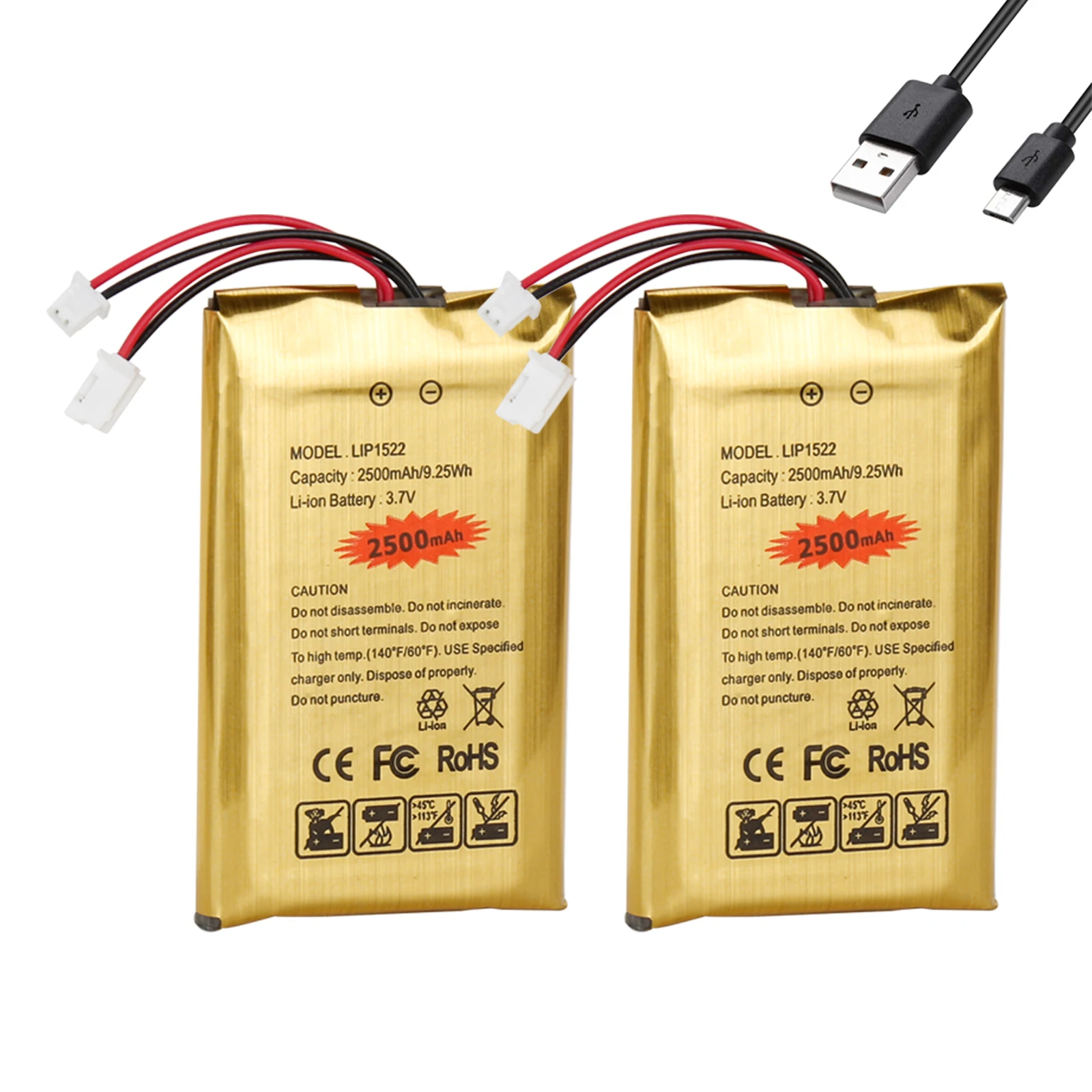 Batteria 2500Mah Per Controller Sony Ps4 Ps4Pro Playstation 4 V4 V1 V2 Dualshock Cuh-Zct2, Cuh-Zct2E, Cuh-Zct1E, Cuh-Zct1U