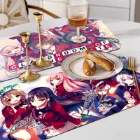 New Anime Classroom Of The Elite Quick Drying Dish Mat Printed Kitchen Tableware Coffee Draining Dinnerware Cup Bottle Placemat 1
