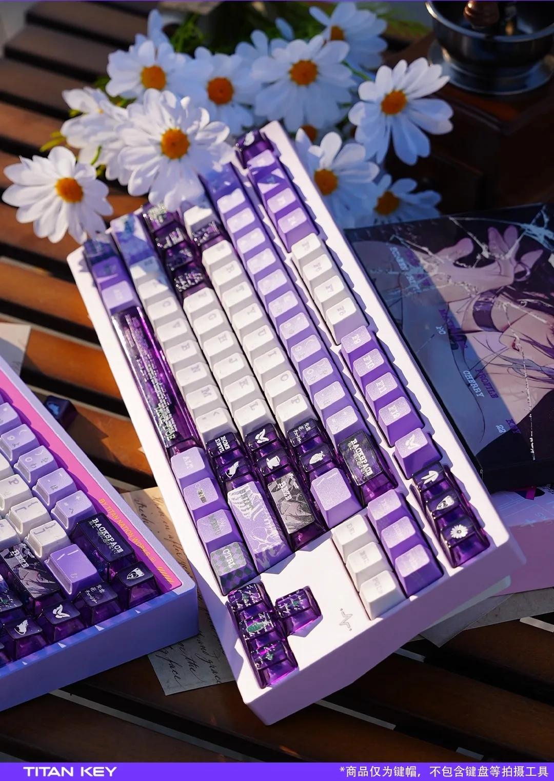 MiFuny Purple Reze Аниме Колпачки для Клавиатуры PBT Вишневый Профиль ...