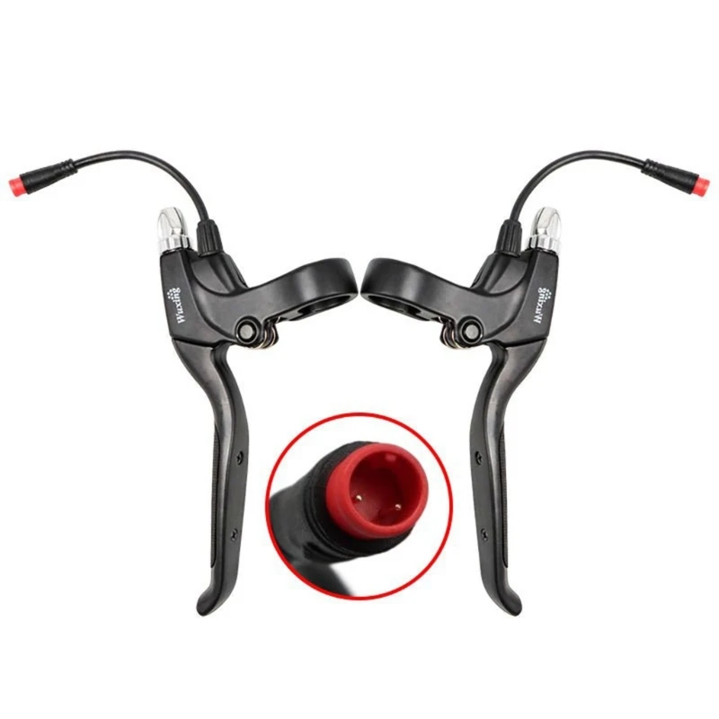 전기 자전거 스쿠터 브레이크 레버 교체 범용 Ebike 핸들 브레이크 레버 방수 자전거 브레이크 핸들 그립
