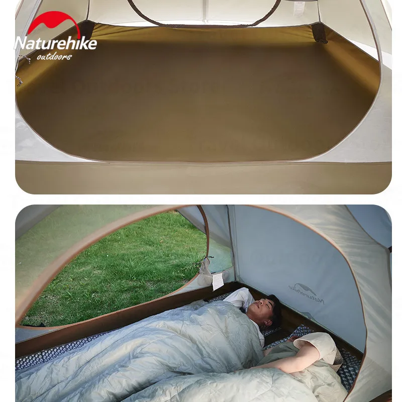 Naturehike YU CHUAN Ultralight Camping Tent 2P/3P Cross Aluminum Pole Windproof Tent 210T Rain-Proof Outdoor Travel 2.3kg