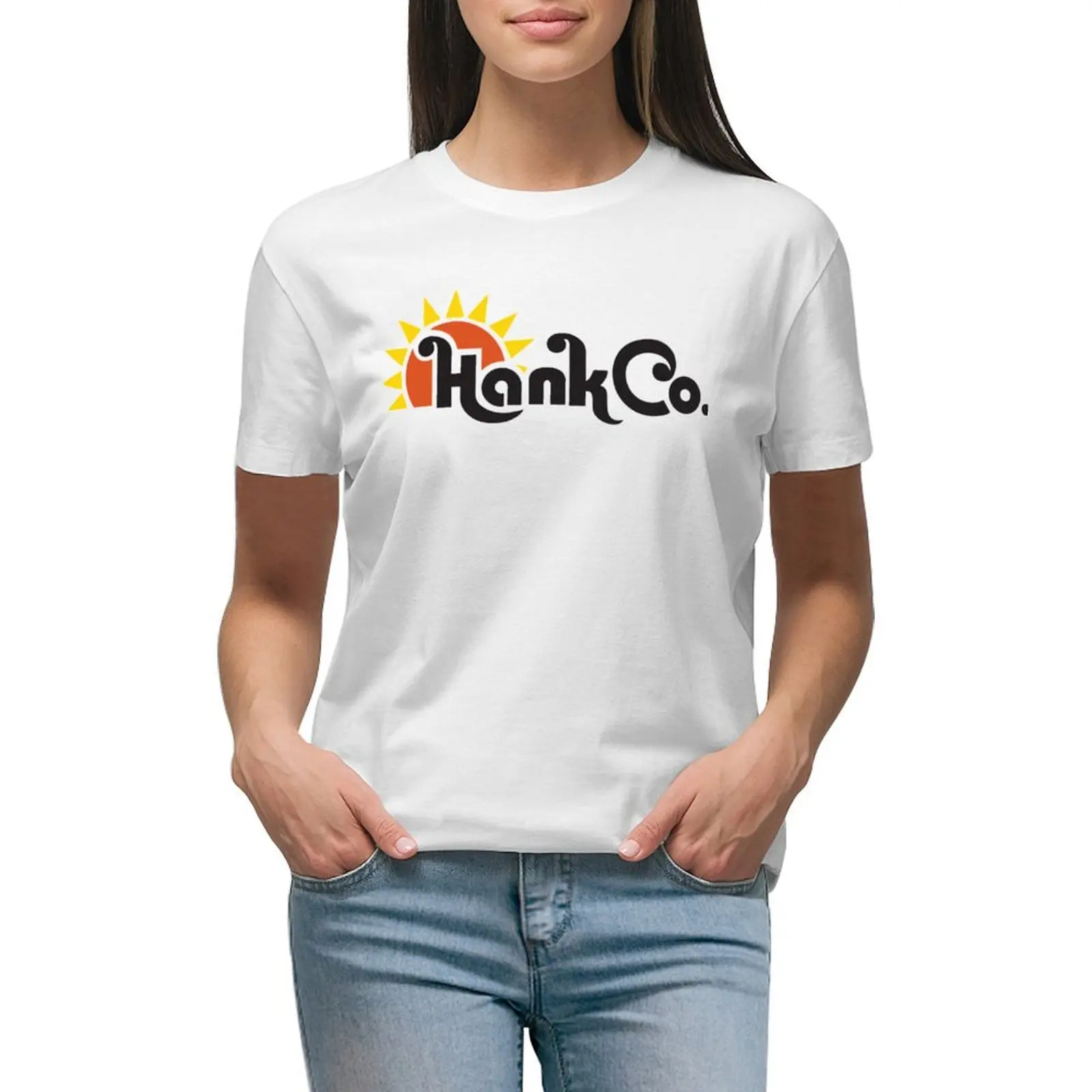 

Hank Co. T-shirt summer clothes vintage clothes cotton t shirts Women