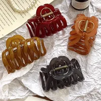 New Design Top Grade Pumpkin Hair Claw Clip For Women Sweet Hair Ornament Back Long Hair Hold Headband Hairpin Hair Accessories - Image 2