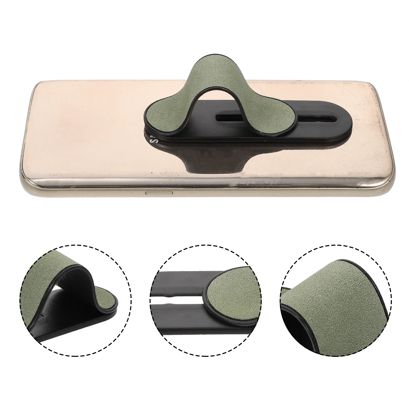 Universal Adhesive Phone Ring Holder with Finger Grip and Stand Function
