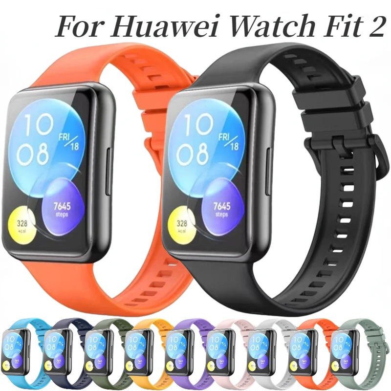 Nuovo Cinturino In Silicone Per Huawei Watch Fit 2 Active Edition Strap Smart Watch Bracciale Band Per Huawei Watch Fit 2 Cintura Di Ricambio