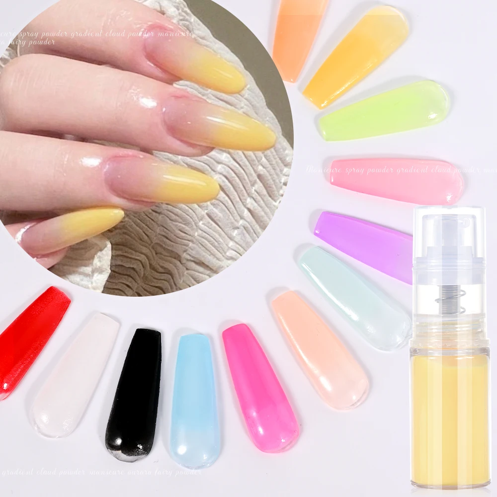 Ombre Spray Powder Nail Art 10g 1pc For Nail Create Gradient Effect nail powder nail pigment ombre spray powder