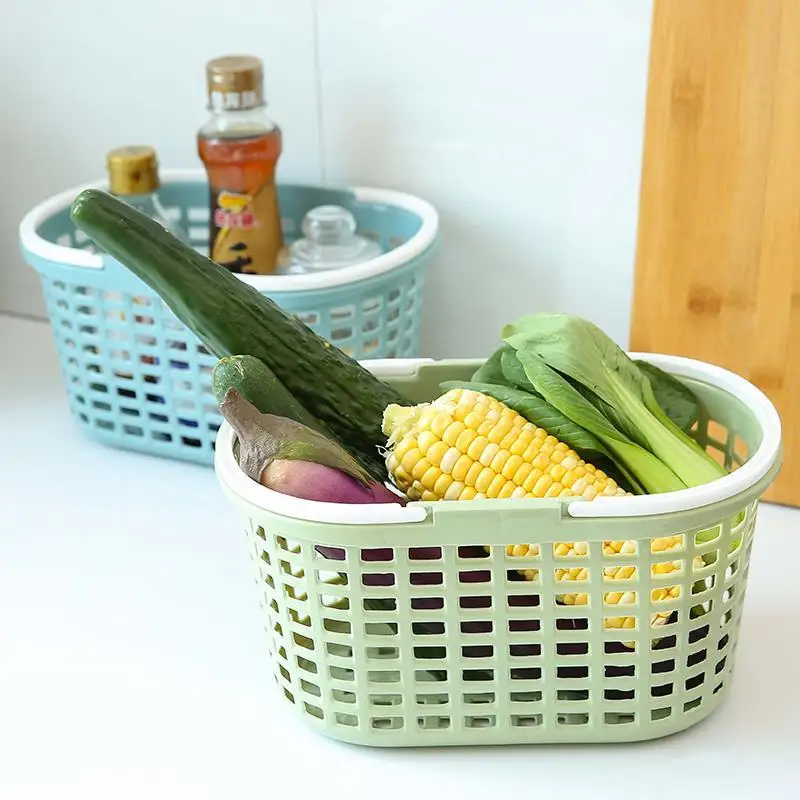 Bathroom Plastic Small Bath Baskets Toiletries Storage Basket Portable Household Sundries Organizer Shower Cosmetics Container