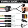 11Pcs Sport Rubber Band for Fitness Equipment Resistance Bands Elastic Band for Pulling Up Gym Exercise Training Body Sports 6
