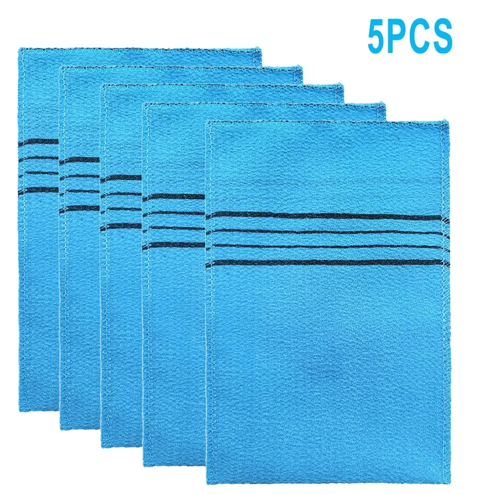 5Pcs Korean Italy Asian Exfoliating Bath Washcloth Body Scrub Shower Soft Towel Coarse Sand Sauna Bath Towel Bathrooms