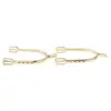 1 Pair Zinc Alloy Equestrian Spurs English Spurs Horse Riding Spurs 12*8*2cm - Gold & Silver 2