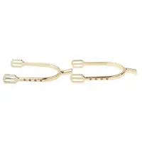 1 Pair Zinc Alloy Equestrian Spurs English Spurs Horse Riding Spurs 12*8*2cm - Gold & Silver 2