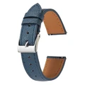 Blue silver buckle