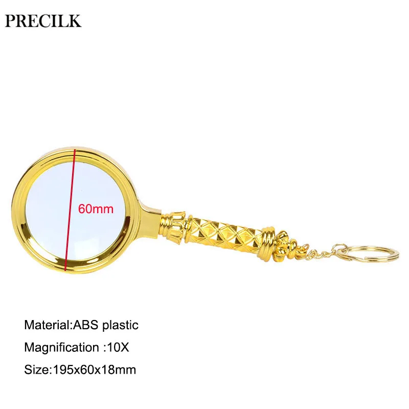 LOUPE,Orange RubberLoupe à main de poche 10X, Styles