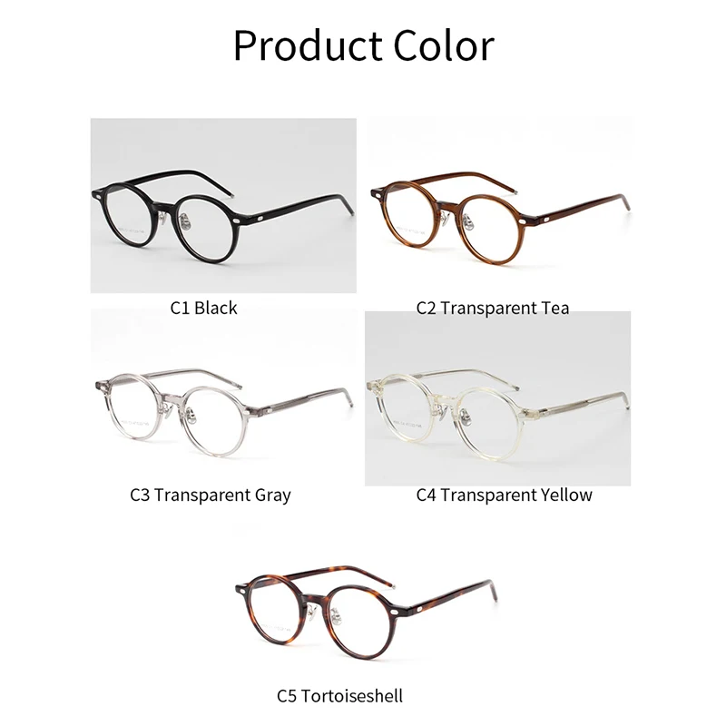 KatKani fashion retro round optical prescription glasses frames for men and women H005