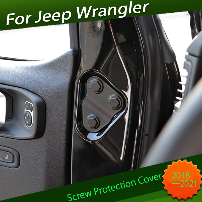 

Защитная крышка с винтом подходит для Jeep JL Wrangler 2018 2019 2020 2021 Модифицированная крышка с винтом для двери и защитой от ржавчины