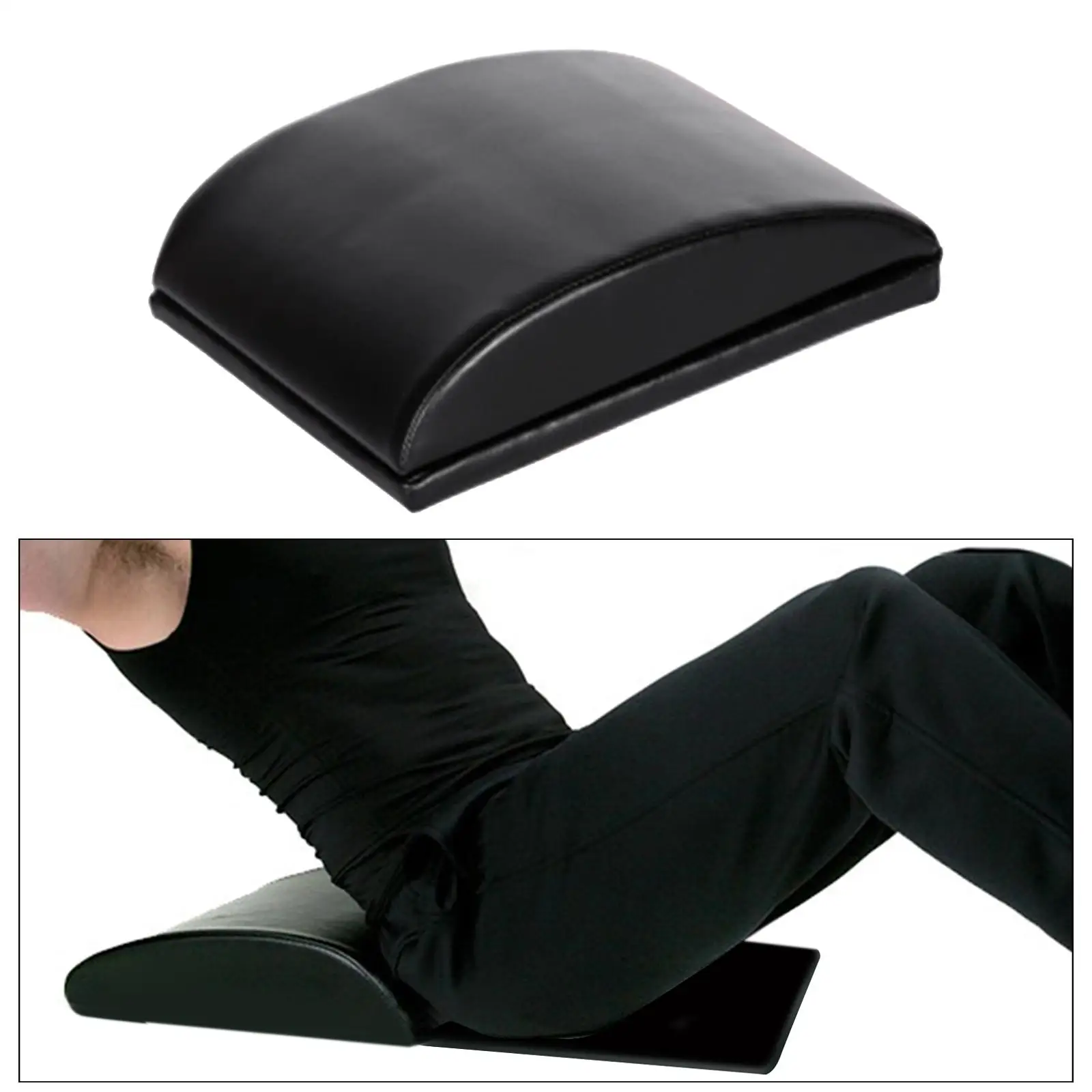 Foldable Ab Exercise Mat Abdominal Core Trainer Back Lumbar Support Stretches Ab Muscles Full Range Motion Cushion for Home Gym