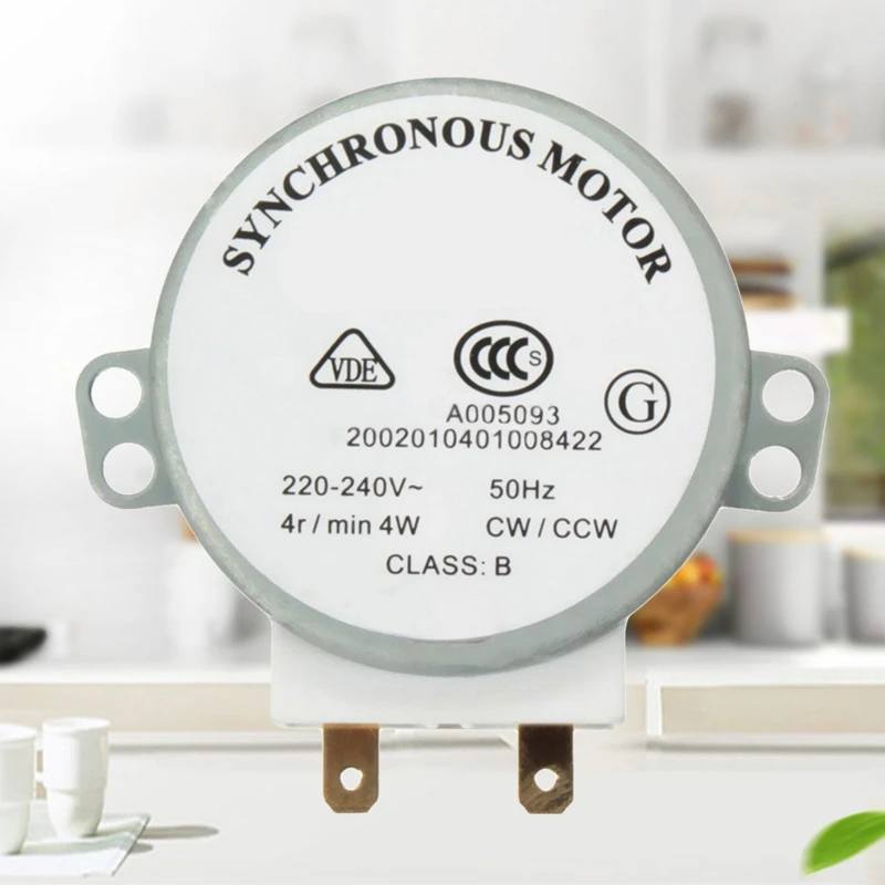 CPDD 220V-240V 4RPM 4W Synchronous Motor for TYJ50-8A7 Microwave Oven Tray Air Blower
