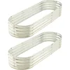 6 ft x 2 ft Raised Garden Bed Metal Elevated Planter for Vegetable Flower Herb 2pk