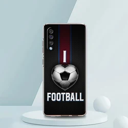 Transparent Silicon Shell Football Phone Case - FOR Samsung A30 (B1)