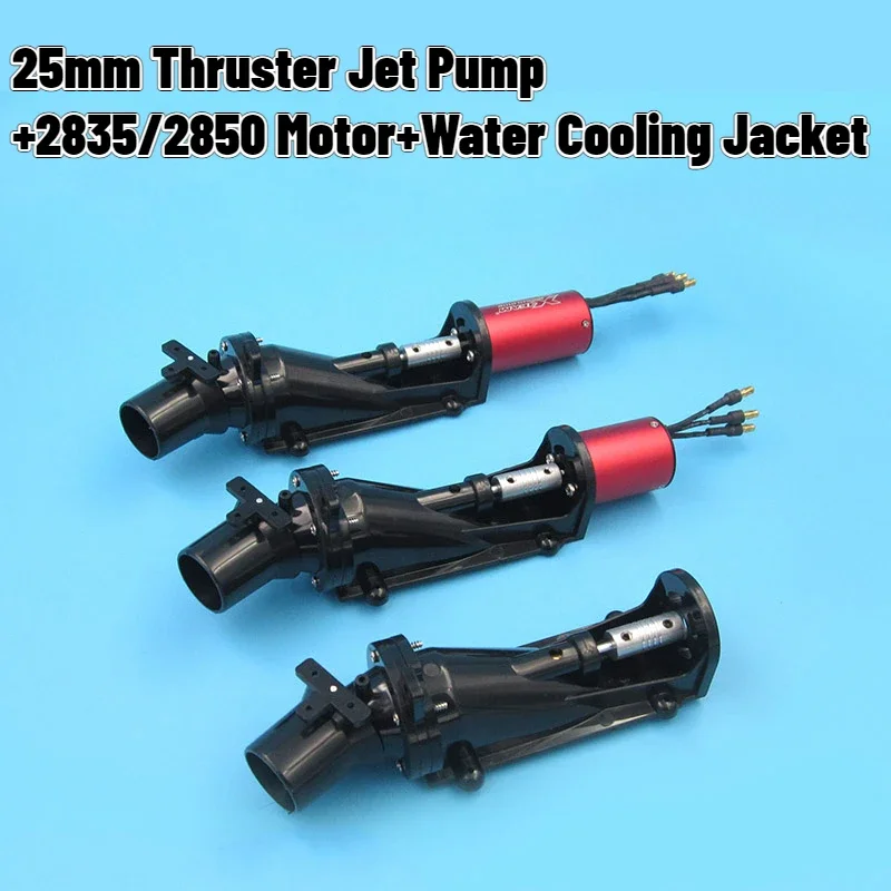 

25mm Caliber Remote Control Ship Model Modified Pump Water Jet Thruster + 2835/2850 Motor + Water Cooling Jacket