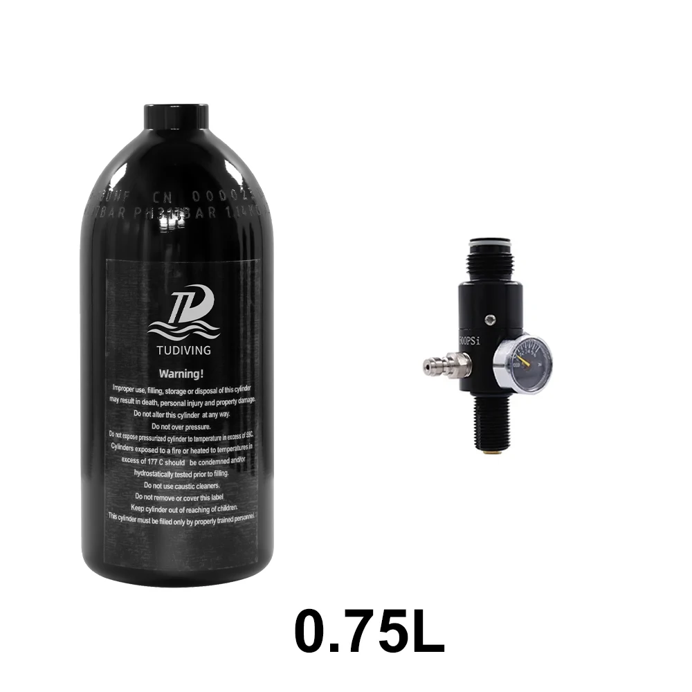 Régulateur De Réservoir HPA Air America 4500 PSI - 114 CI Fibre Carbone - Pour Pièces