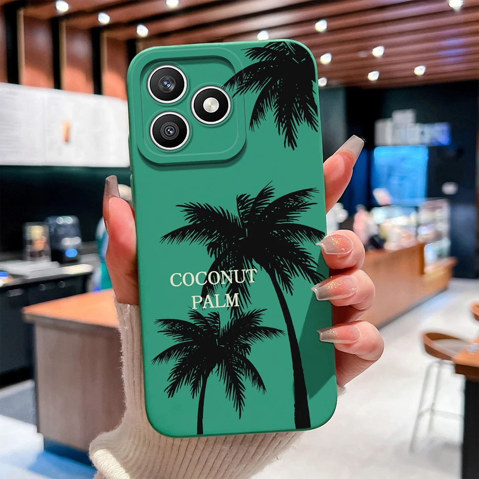 Green Cute Rabbit Pattern Silicone Case for For Honor X8D - Flexible, Anti-Drop with Full Camera Protection