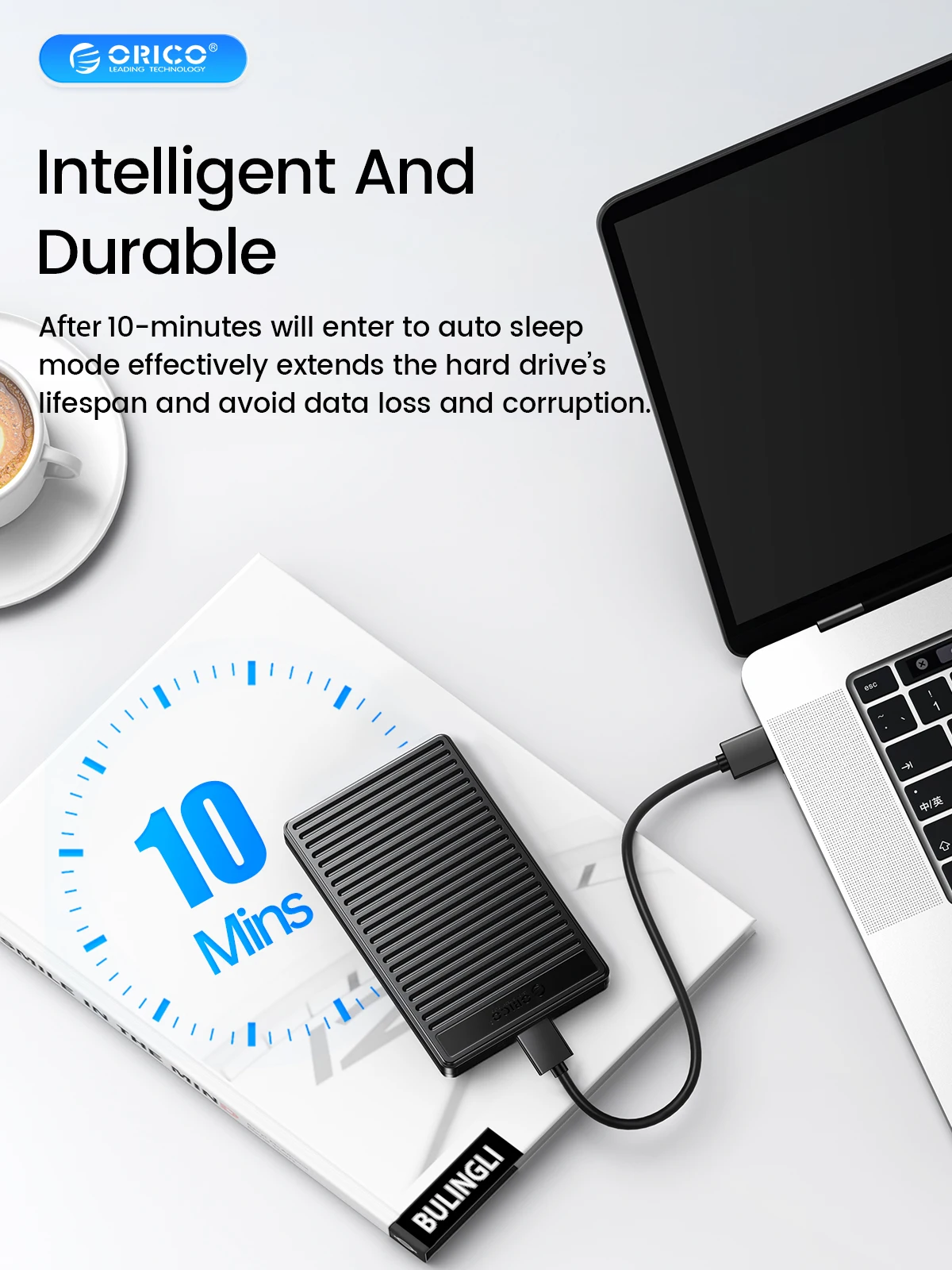 Orico-gabinete de Disco Rígido para pc Portátil Case Externo Case Ssd Sata para Usb 3.0 Usb 3.1 Velocidade de 5gbps 25 - Imagem 3