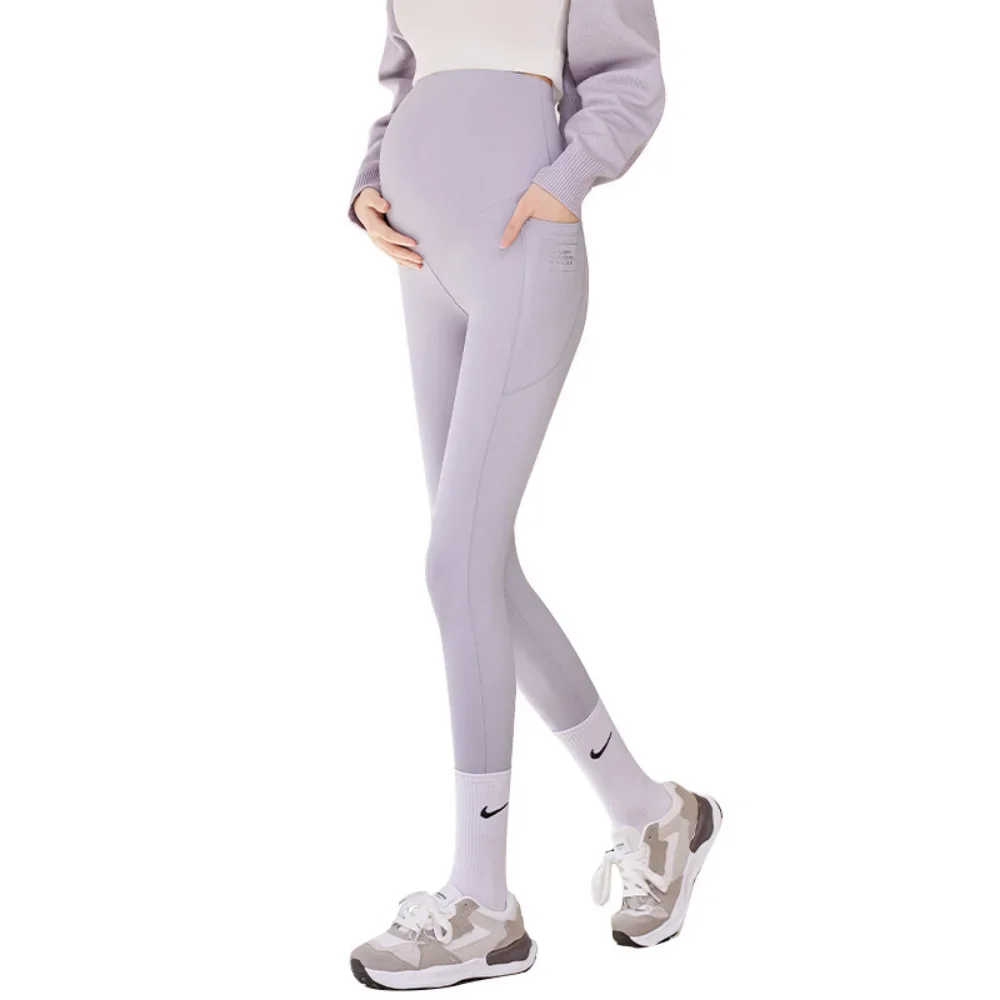 Maternity Leggings Pregnant Woman Adjustabl Leggings New Maternity Pants Leggings Pregnancy Thin Soft Cotton Pants High Waist Clothes