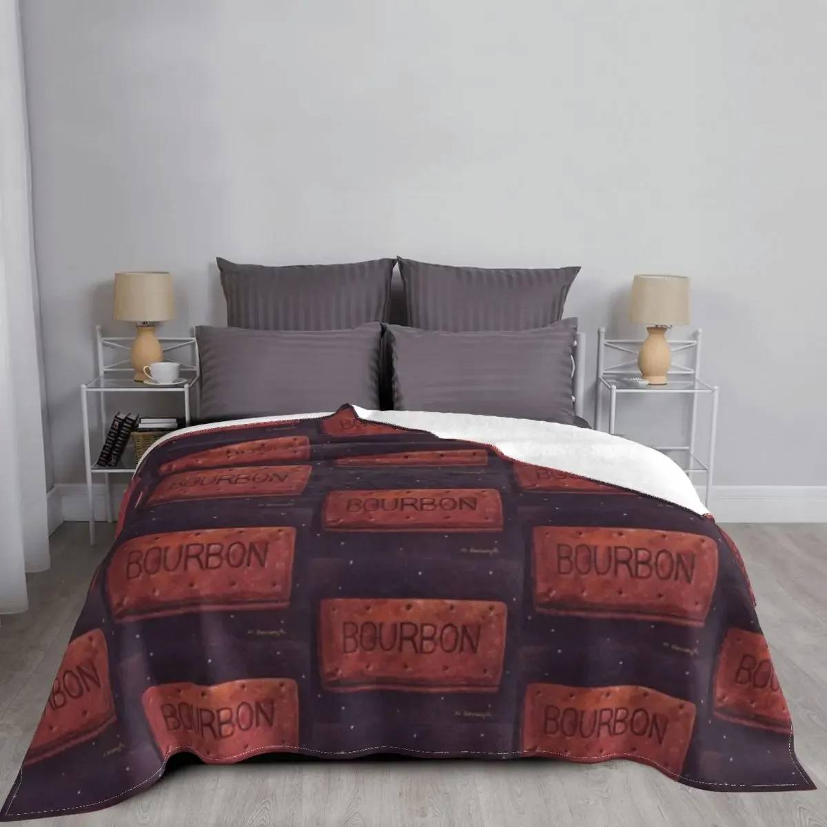 Bourbon Biscuit Throw Blanket warm for winter Decoratives Giant Sofa valentine gift ideas Blankets 3