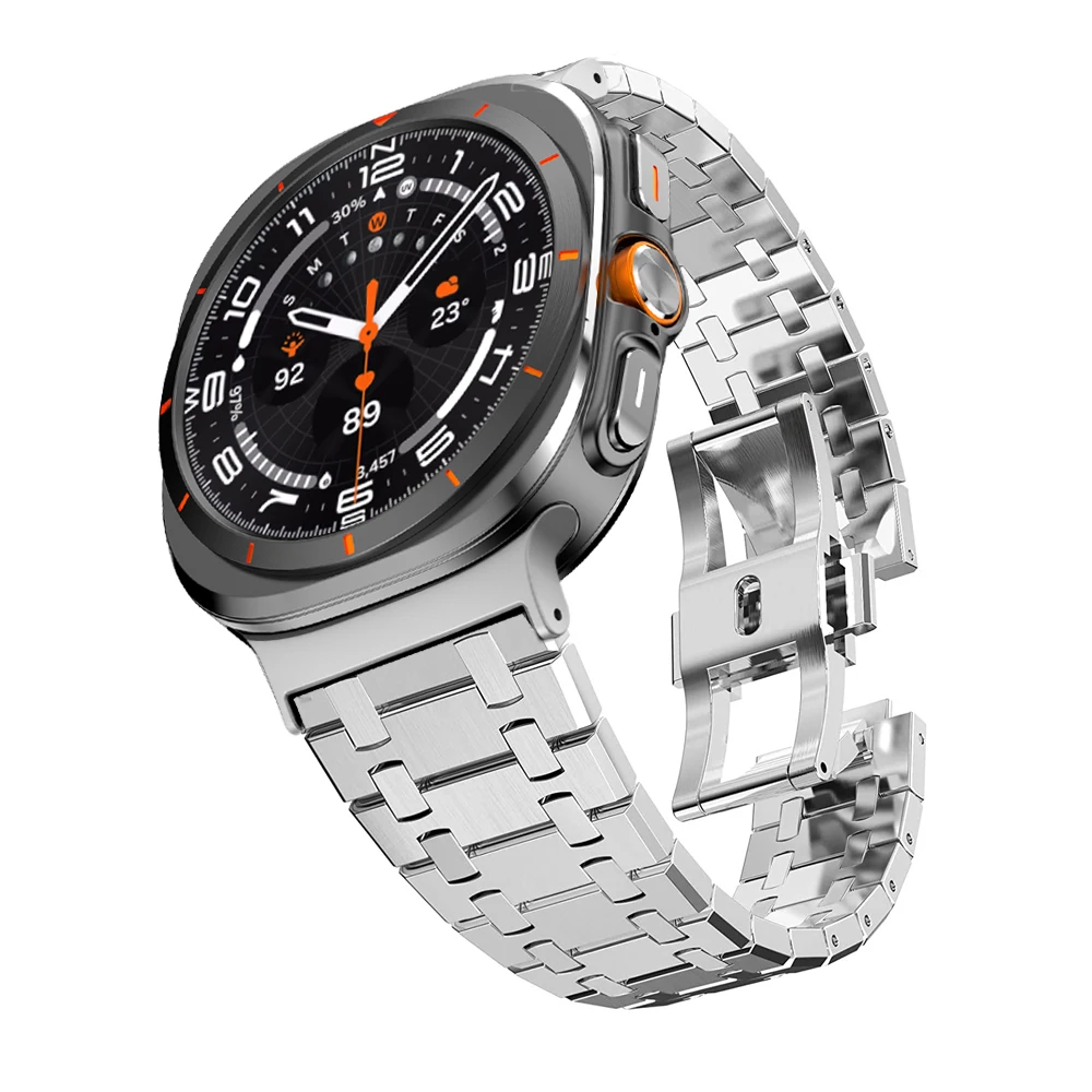 Luxucy Metal Bracelet For Samsung Galaxy Watch Ultra 2025 47mm Stianless Steel Quick Fit Strap For Galaxy Watch 8/8 Classic Band