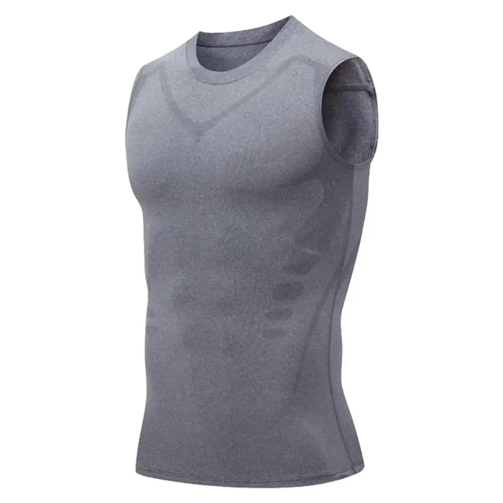 Men's Body Shaper Slimming Tummy Vest Thermal Compression Shirts Sleeveless  Tank Top