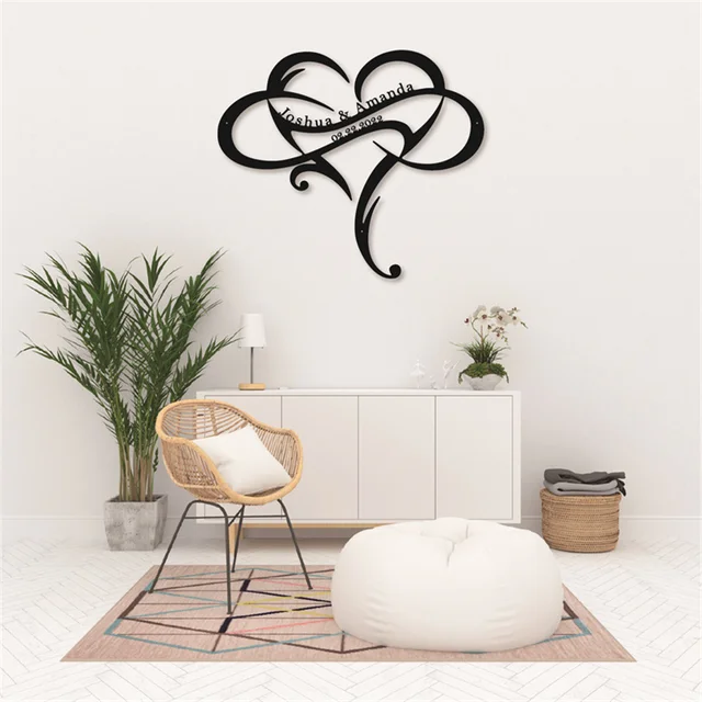 Personalized Heart Metal Wall Decor 5