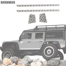 1/18 Body Metal Plate Side Anti-scratch Skid Plate for TRX-4M Defender Rear Skid Plate Trx4M RC Car Upgrade Accessories Parts