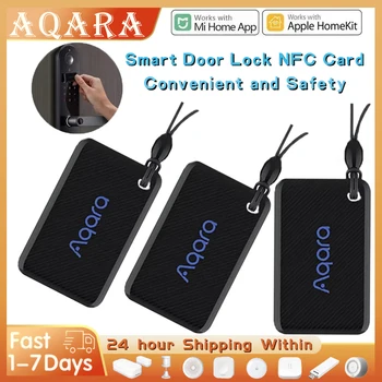 Aqara Smart Door Lock Supporto scheda NFC Aqara Smart Door Lock N100 P100 Series App Control EAL5 + Chip per la sicurezza domestica Scheda NFC